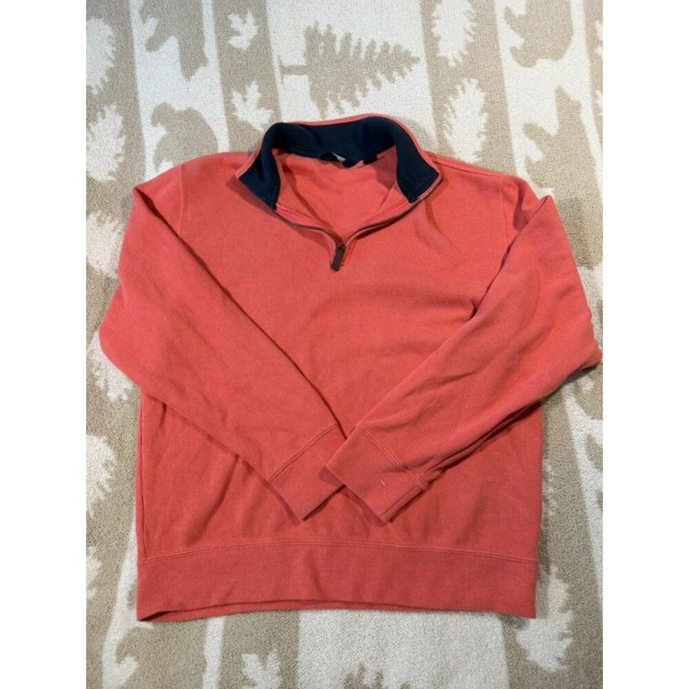 Lands’ End Quarter Zip Long Sleeve Pullover Size Small
